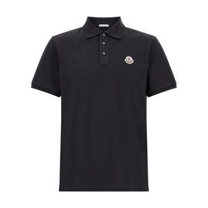 Moncler Blue Cotton Polo Men's Shirt